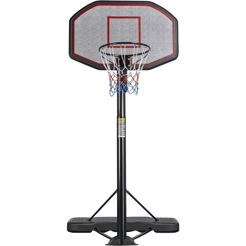 

7-10ft Basketball Hoop System Portable Removeable Basketball Hoop & Goals Outdoor/Indoor Adjustable Height，43 Inch Backboard