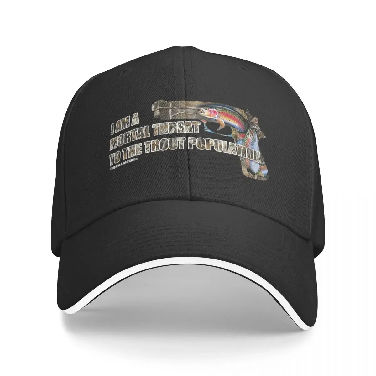 I AM A MORTAL THREAT TO THE TROUT POPULATION Baseball Cap summer hat Visor Golf Cap fashionable Mens Women's