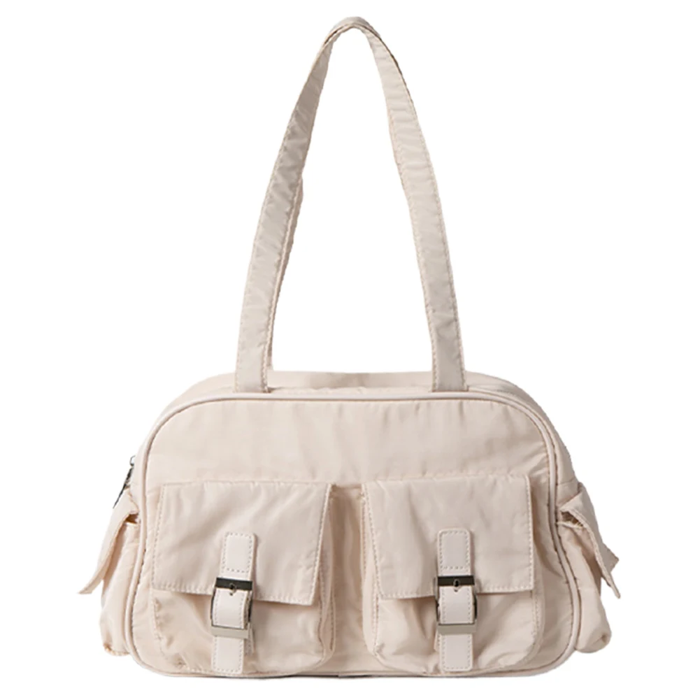 

Casual Shoulder Bag Large Capacity Designer Tote Bag Multi Pockets Satchel Purse for Women for College Work Daily