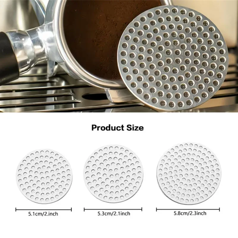 Magnetized 51/53/58mm Espresso Puck Screen with Magnet Stainless Steel Reusable Espresso Coffee Filter Mesh Screen Barista Tools