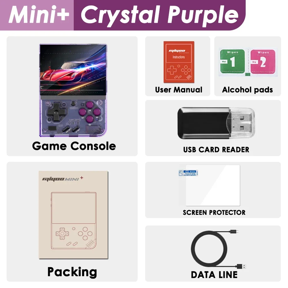 MIYOO Mini Plus Draagbare Retro Handheld Game Console V2 Mini + IPS Scherm Klassieke Video Game Console Linux Systeem Kindercadeau - afbeelding 1