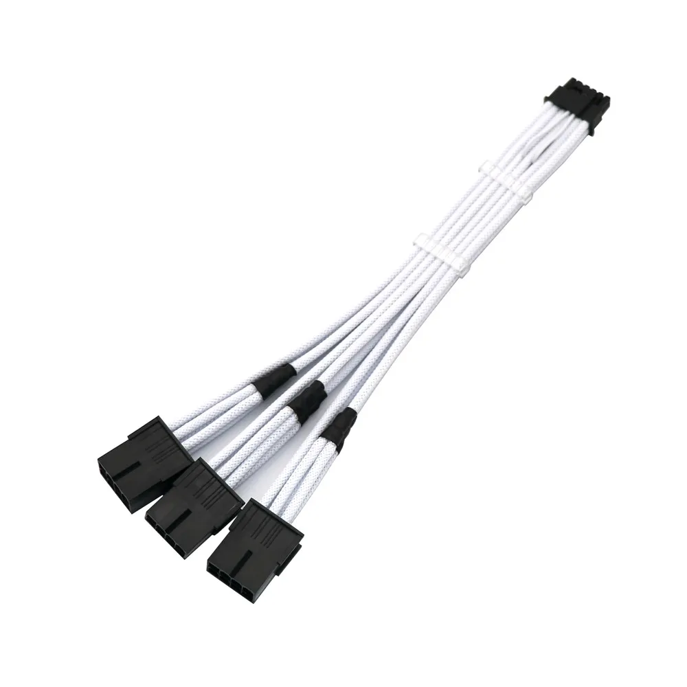 كابل تمديد كهربائي من Angitu-VHPWR ، كابل محول ، 12 + 4Pin ، 16Pin ، PCIE 5.0 إلى 3x8Pin ، PCIE RTX3090Ti ، طول مخصص ، 8 ألوان ، بريميوم