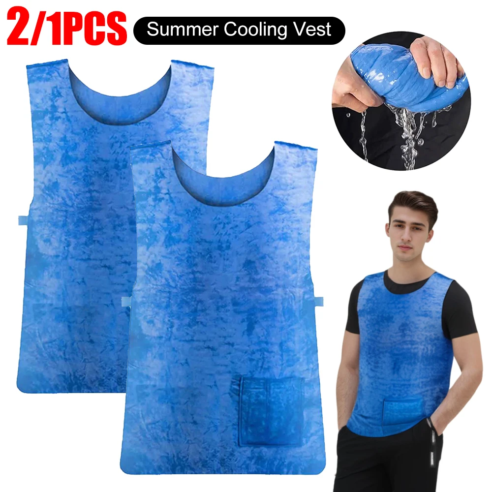 Summer Cooling Vest Lightweight Cold Vest Reusable Ice Cooling Vest Adjustable for Men Women for Cycling Running Outdoor Sports