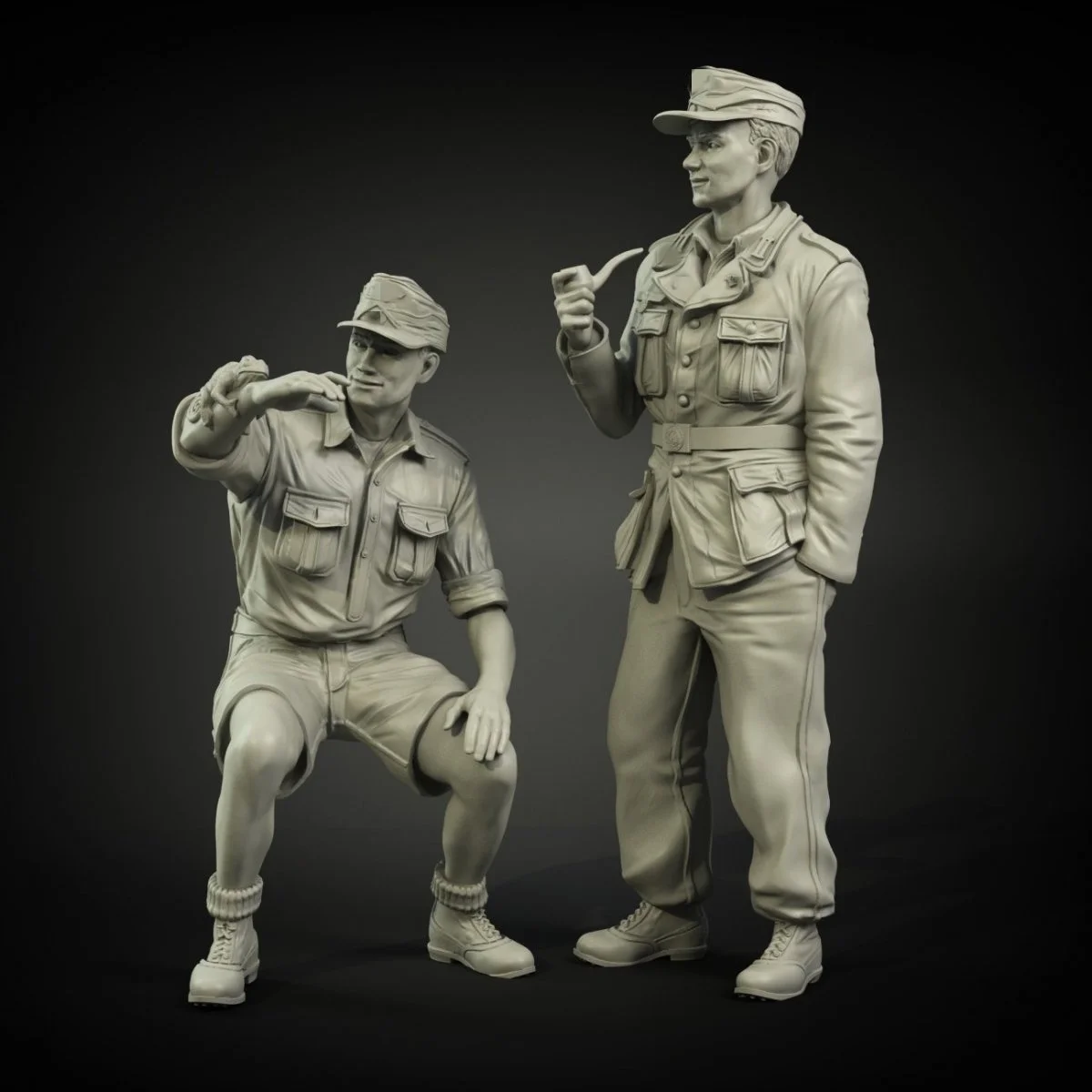 

1/35 комплект неокрашенной модели из смолы, военная тема, немецкий солдат в разобранном и неокрашенном виде GK, 1237R