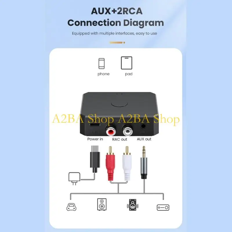 A2BA Advanced Bluetooth-Compatible 6 0 Receiver Noise Reduces and Clear Sound