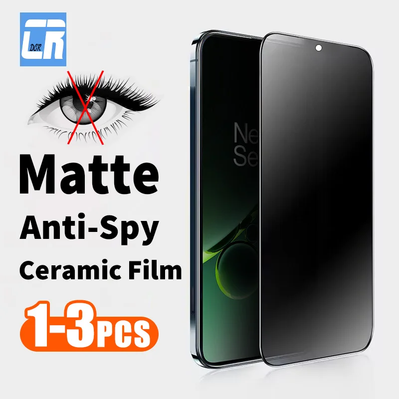 

Anti-spy Privacy Matte Ceramic Film for OnePlus Nord CE 3 2 Lite 2T Frosted Screen Protector Ace 2V 9RT 8T 7T 10R 10T not glass