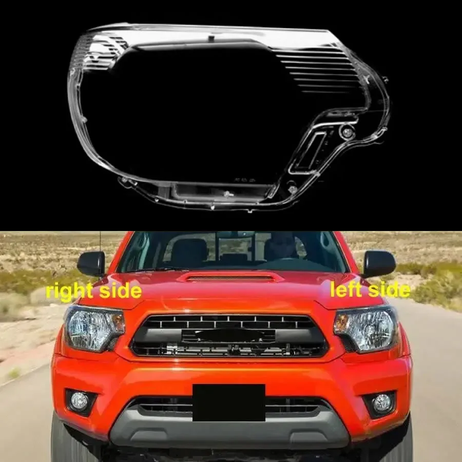 

For Toyota Tacoma 2012 2013 2014 2015 Replace Headlight Housing Shell Lamp Shade Lens Transparent Headlamp Cover Plexiglas