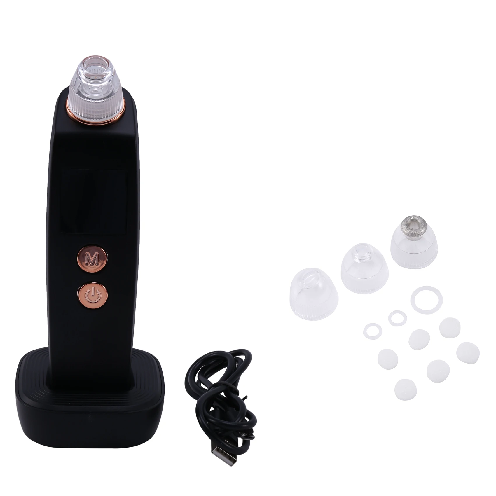 A56T-nettoyeur électrique de pores d'acné de points noirs, nettoyeur de pores Rechargeable, avec embouts remplaçables