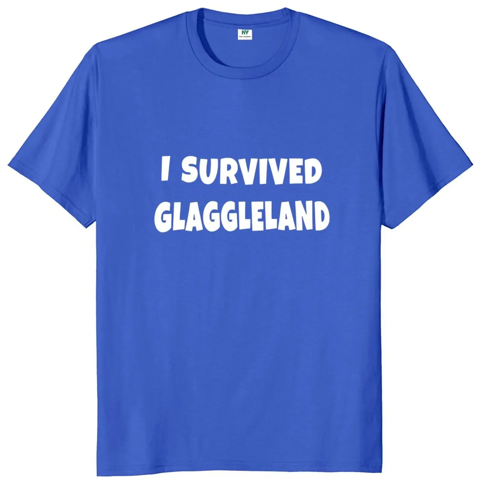 I Survives Glaggleland T Shirt Funny Game Meme Fans Gift Short Sleeve Casual 100% Cotton Unisex EU Size Soft O-neck T-shirts