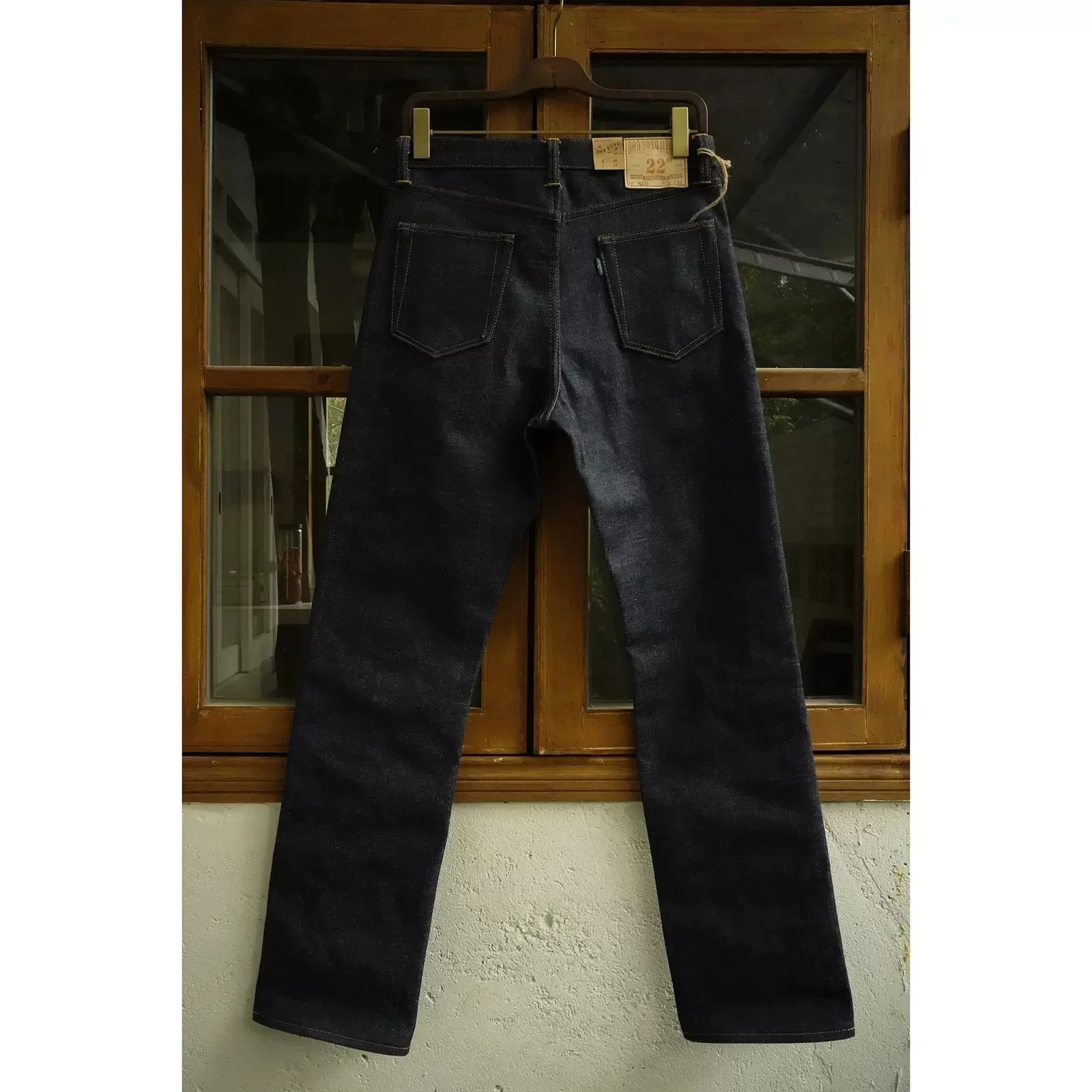 BOB DONG 22oz Heavyweight Selvage Denim Jeans Rigid Straight Fit Pants Lot N235