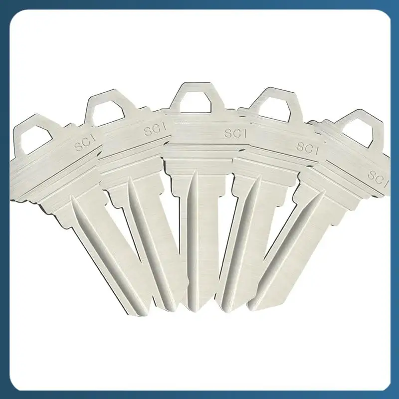 

AB02 Пустые ключи SC1 Заготовки для ключей Упаковка из 100 шт. Пустой ключ для дома Офисная латунная заготовка для ключей, серебро