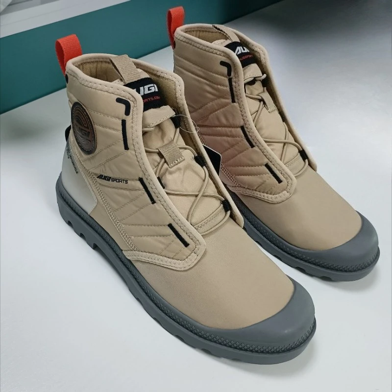 AUGI Men Durable Canvas Motorcycle Shoes Comfortable Anti-Slip Breathable Casual Soft City Commuter Riding Motorbike Shoes