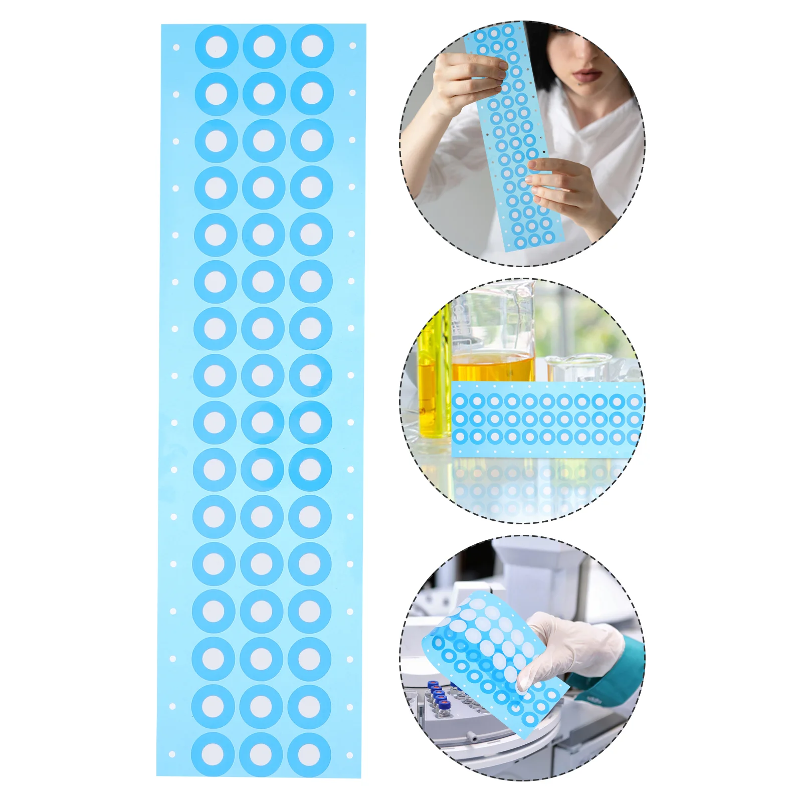 48 Pcs Tissue Culture Bottle Cap Synthetic Filter Paper Stickers Air Breathable Film Mushroom Isolation Films EPTFE Pads Lid