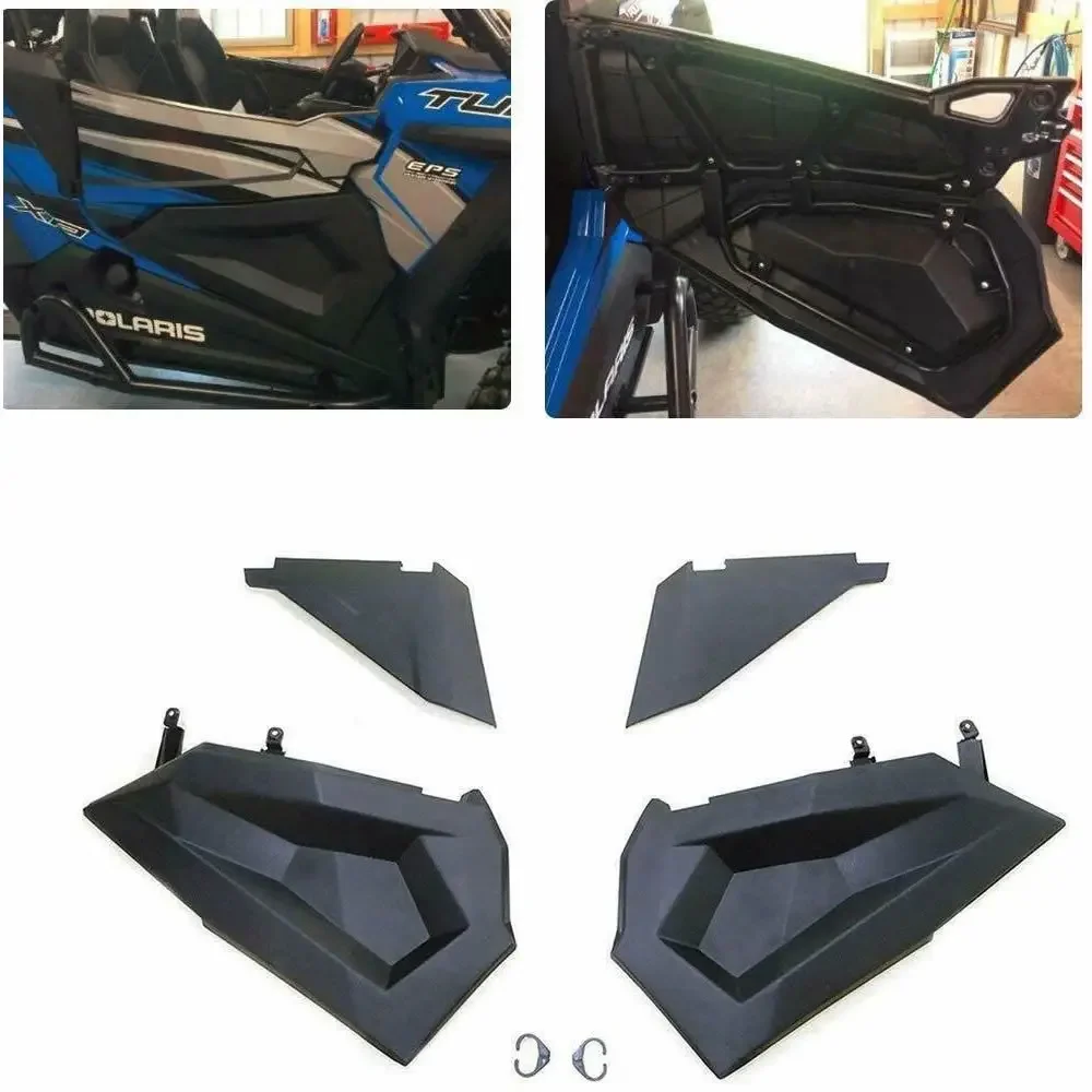 Lower Half Door Inserts Panels with OEM Style Frame Works for 2015-2019 Polaris RZR XP 1000 / Turbo/S