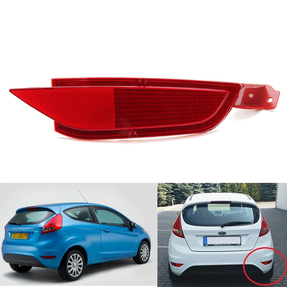 

АБС-пластик, задний правый бампер, отражатель противотуманных фар на 2009, 2015, для Ford Fiesta, прямая посадка, простая установка