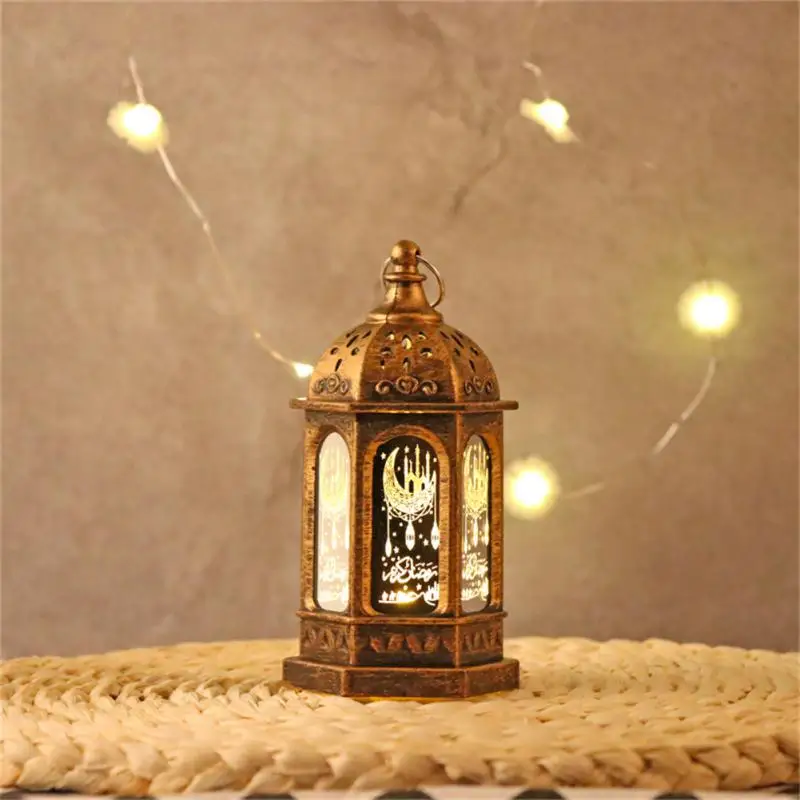 Eid Mubarak Decor For Home European Moroccan Style High-quality Home Decorations Led Wind Light Islamic Muslim Party Decor 2023