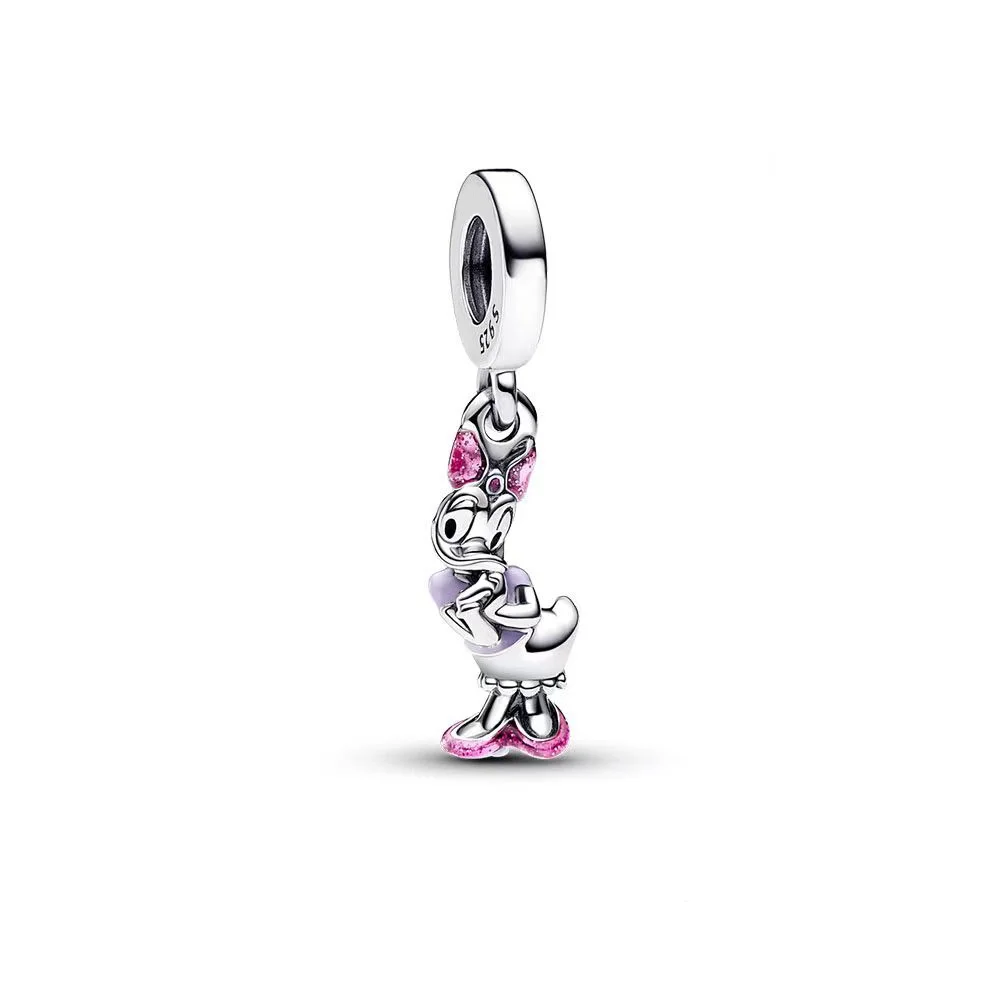 925 Silber Potdemiel Disney Mickey Stitch Toy Story Charm Anhänger Passend für Halskette Original Armband DIY Edles Damen-Partygeschenk