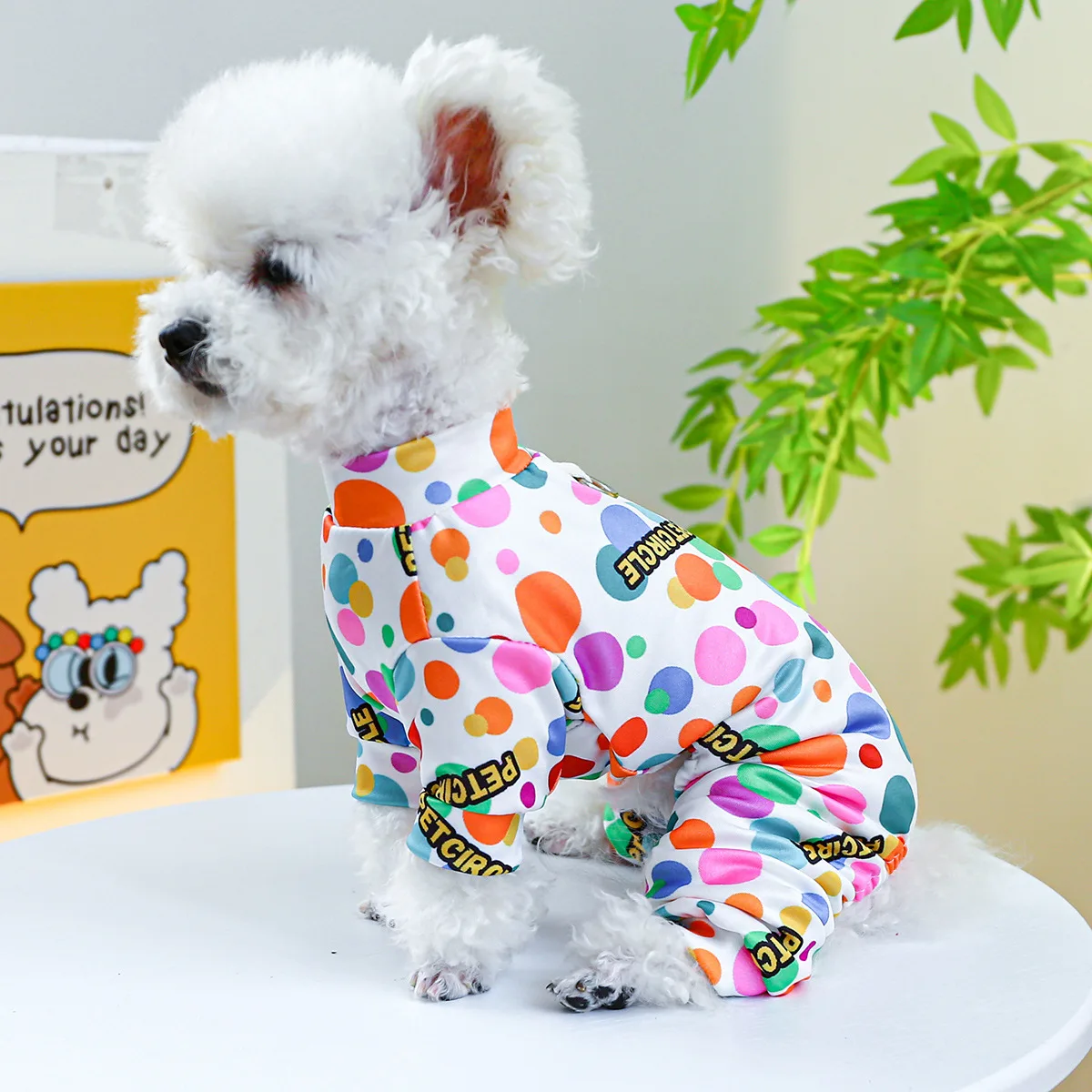 Comfort Dog Apparel For Small Dogs Indoor Casual Pet Pajamas Air Conditioner Clothes XS XL Pomeranian Yorkshire Tracksuit Shirts
