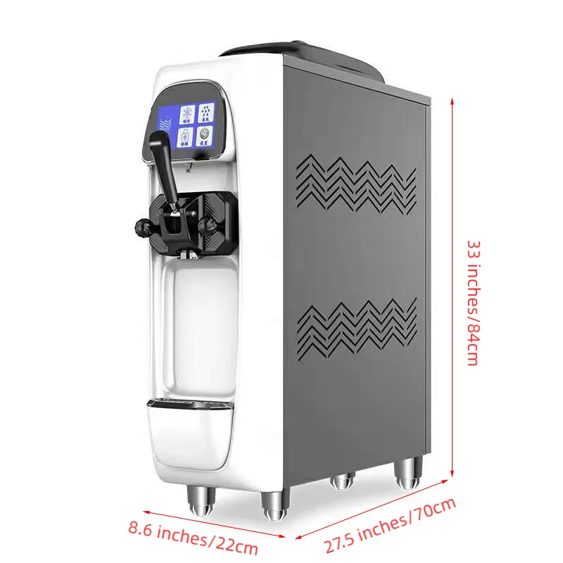 Automatic commercial Fruit yogurt Italian high quality mini single head soft ice cream machine High productivity