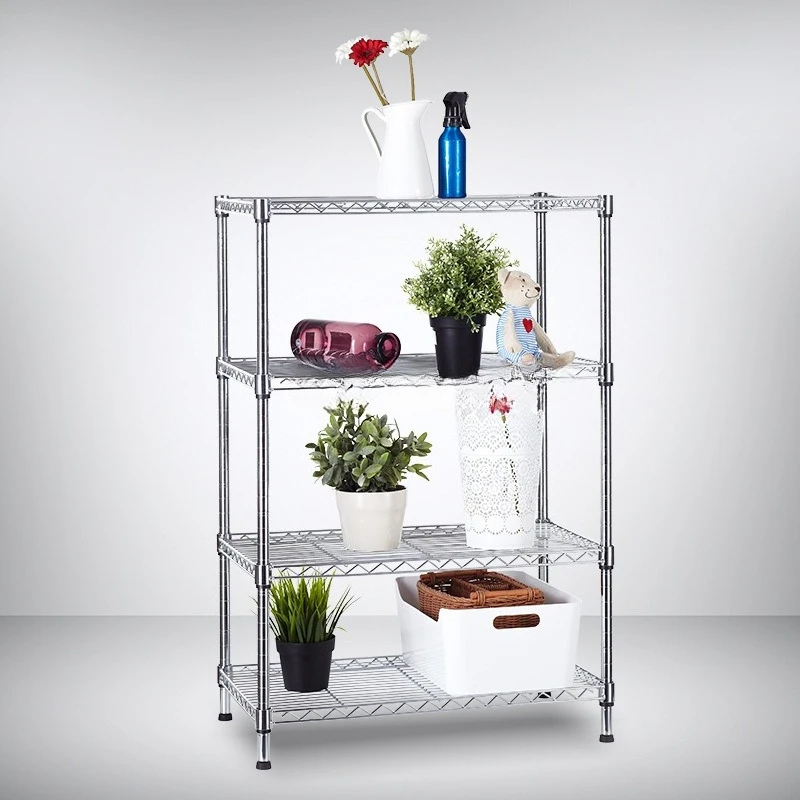 

Multi-layer modern simple metal rack with wheels office item finishing rack