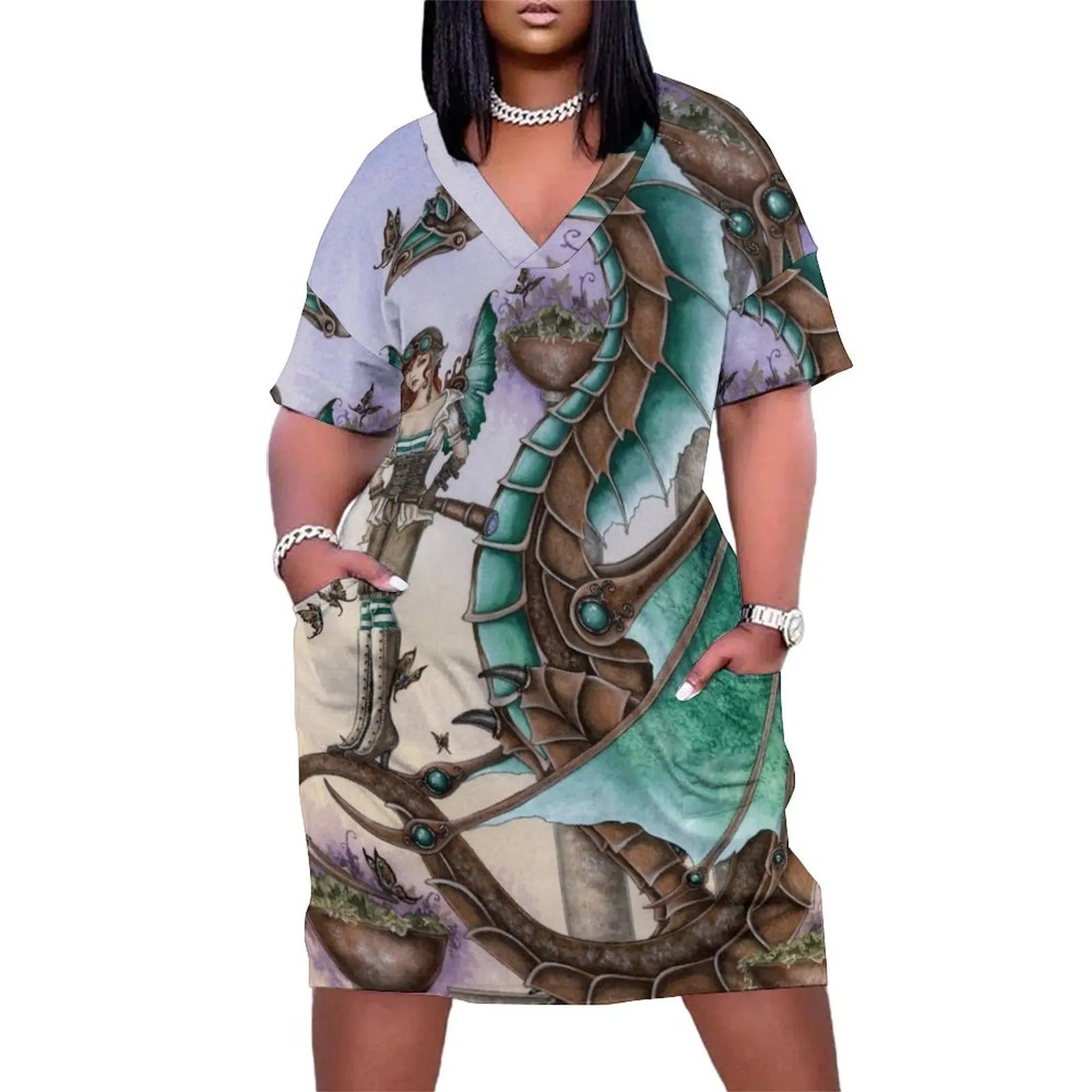 

Mechanical Mischief Loose Pocket Dress evening dresses women Woman fashion birthday dress for women luxury 2025