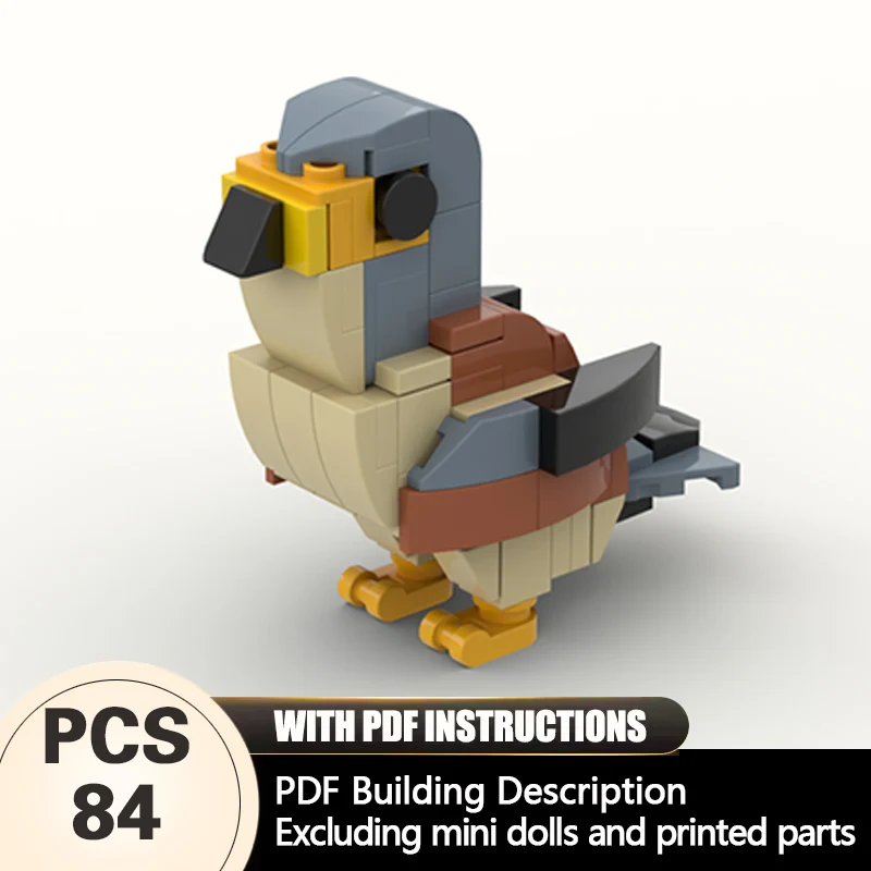 

Creators Animal Series Model MOC Building Bricks Lesser Kestrel Modular Technology Gifts Holiday Assemble Children Toys Suit