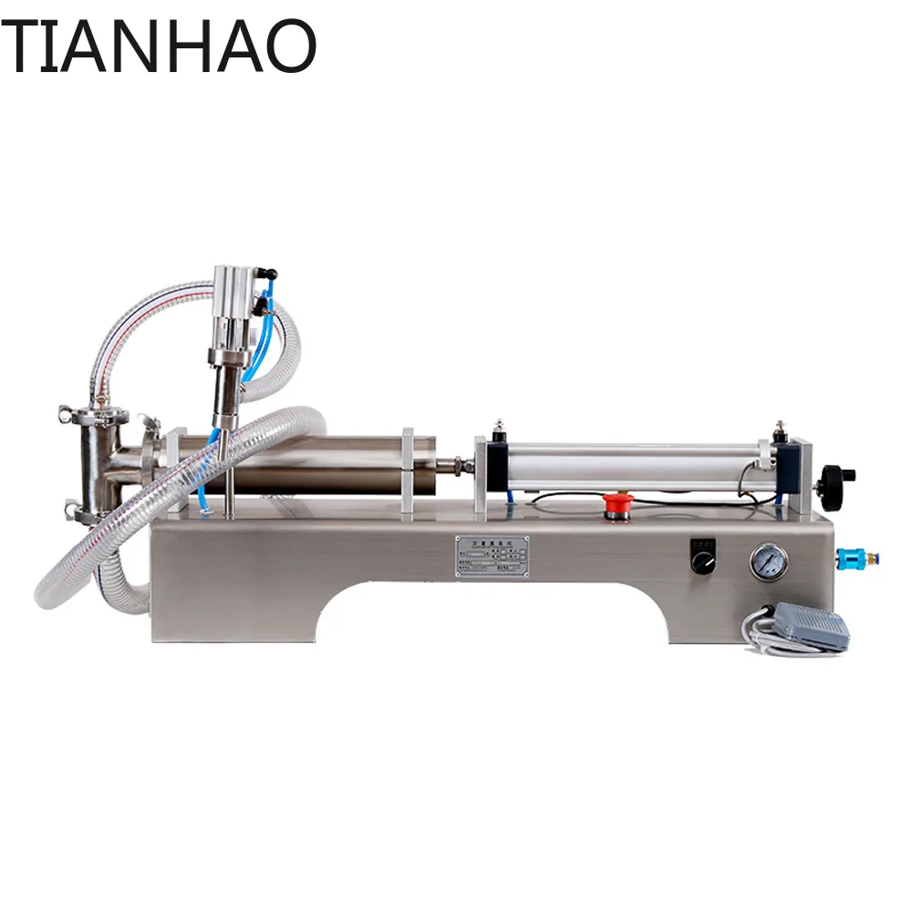 10-100ml Horizontal Pneumatic Filler Machine Fully Automatic Liquid Quantitative Filling Liquid Lubricant Filling Machine
