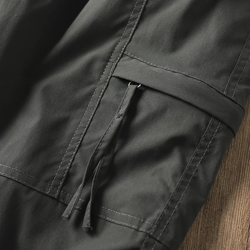 Outdoor Workwear Pants Men's Loose Fleece Lined Thick Soft Hiking Pants Windproof Waterproof Polyester Fiber Straight Leg