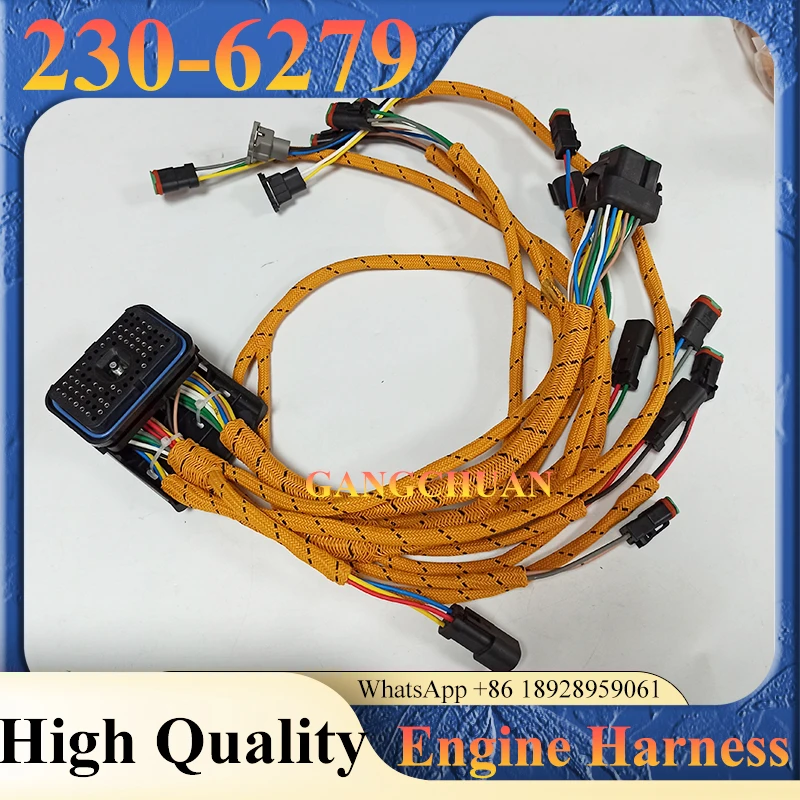 

High Quality Excavator Engine Wiring Harness 230-6279 2306279 for C9/C-9 Engine Harness