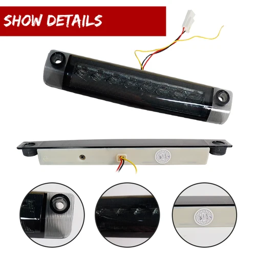 Imagen 2 del producto Luz de freno LED roja de montaje alto, luz trasera para Toyota 4runner, Highlander,Prius C,Sienna,Prius V 12V, 1 unidad