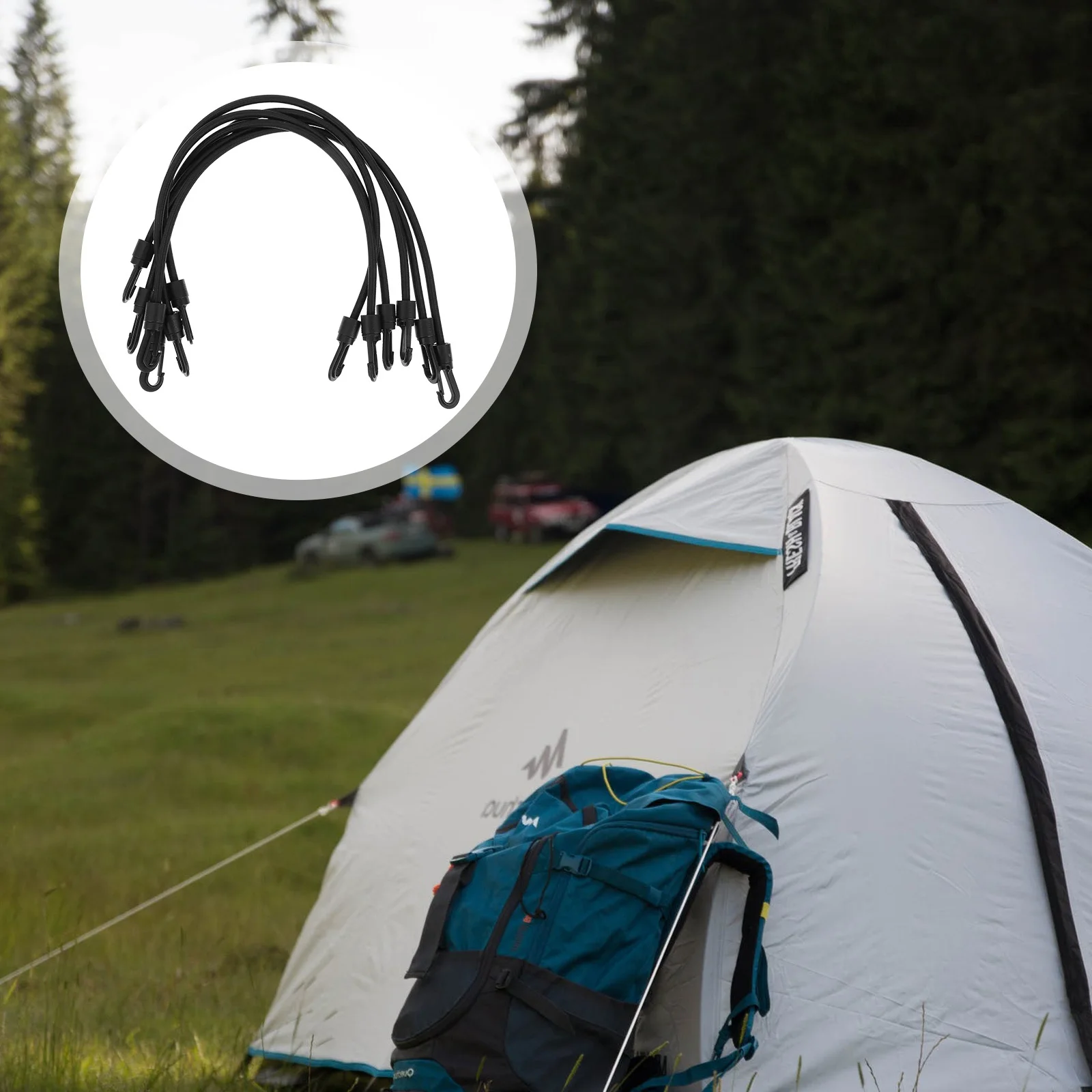 4 قطعة حبل ربط مرن هوك الربط جلد الأشرطة ل البضائع الأمتعة التعادل أسفل حزام التخييم Rv مقطورة الدراجات النارية بسط