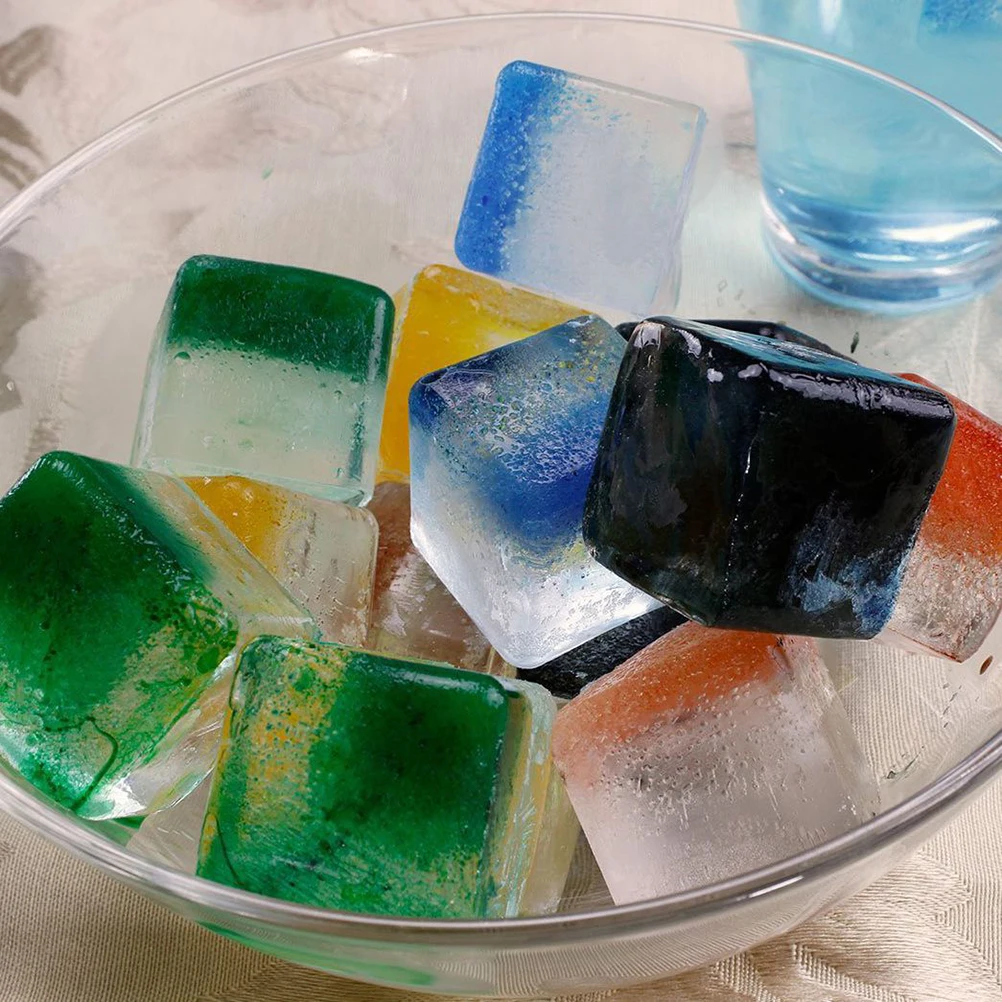 

2 PCs Silicone Ice Tray Party Use Molds Cube Trays Moulds with Cover Easy-release