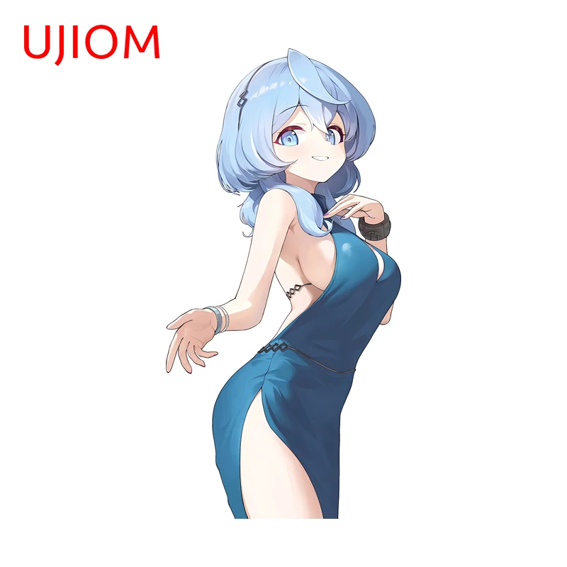 UJIOM Blue Archive Ako Amau Alluring Waifu Wall Sticker Artistic Fashion Enchanting Sunscreen Decal Computer Case Decoration