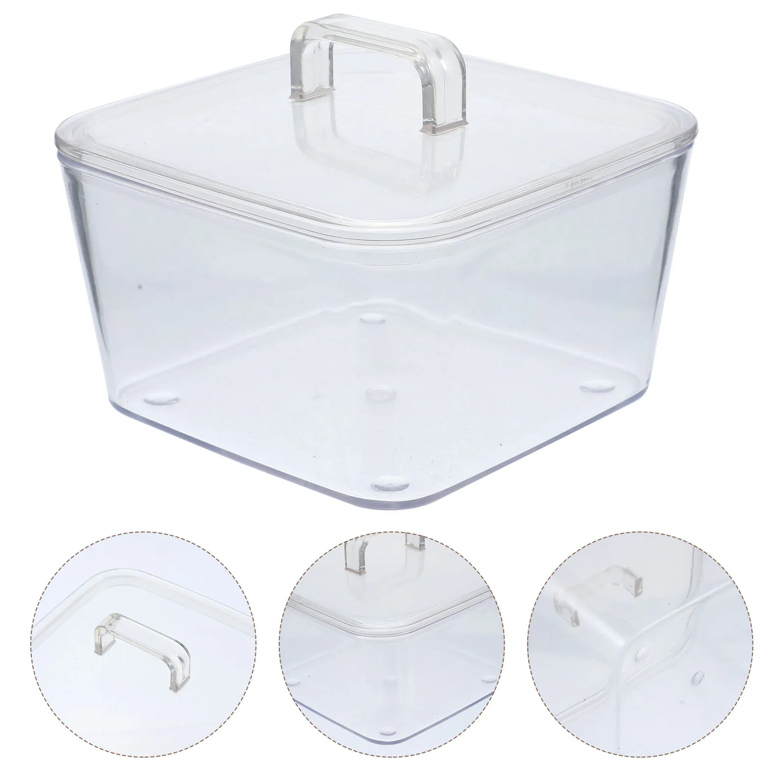 

2pcs Snacks Storage Transparent Clear Small Fruit Serving Bowl For Kitchen Home Large Capacity Salad Dessert Ice Cream Bowl