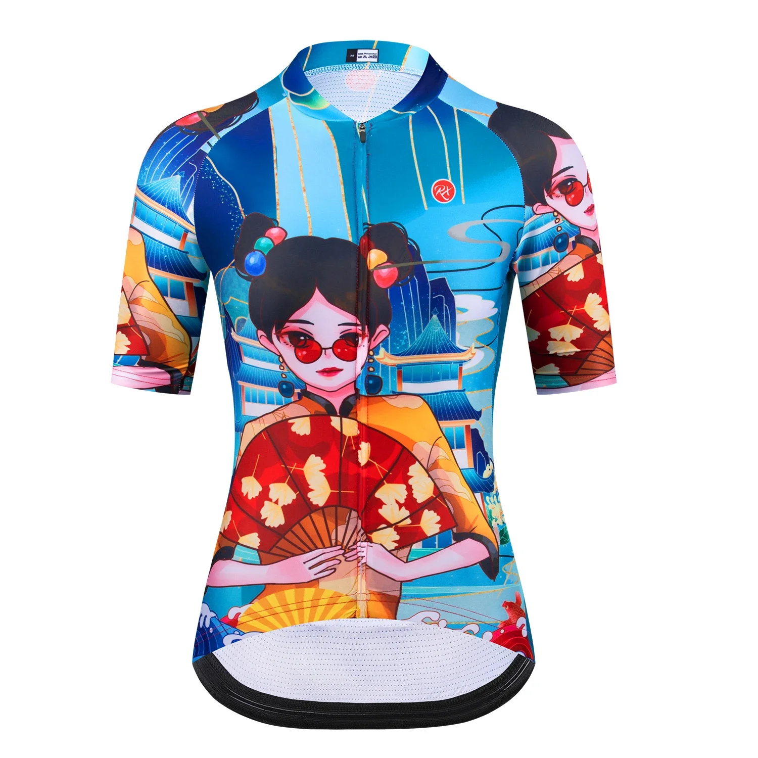 Raudax China traditional culture elements of Peking Opera Cycling Jersey Shirt Maillot Women Bicycle Bike Wear cycling clothing