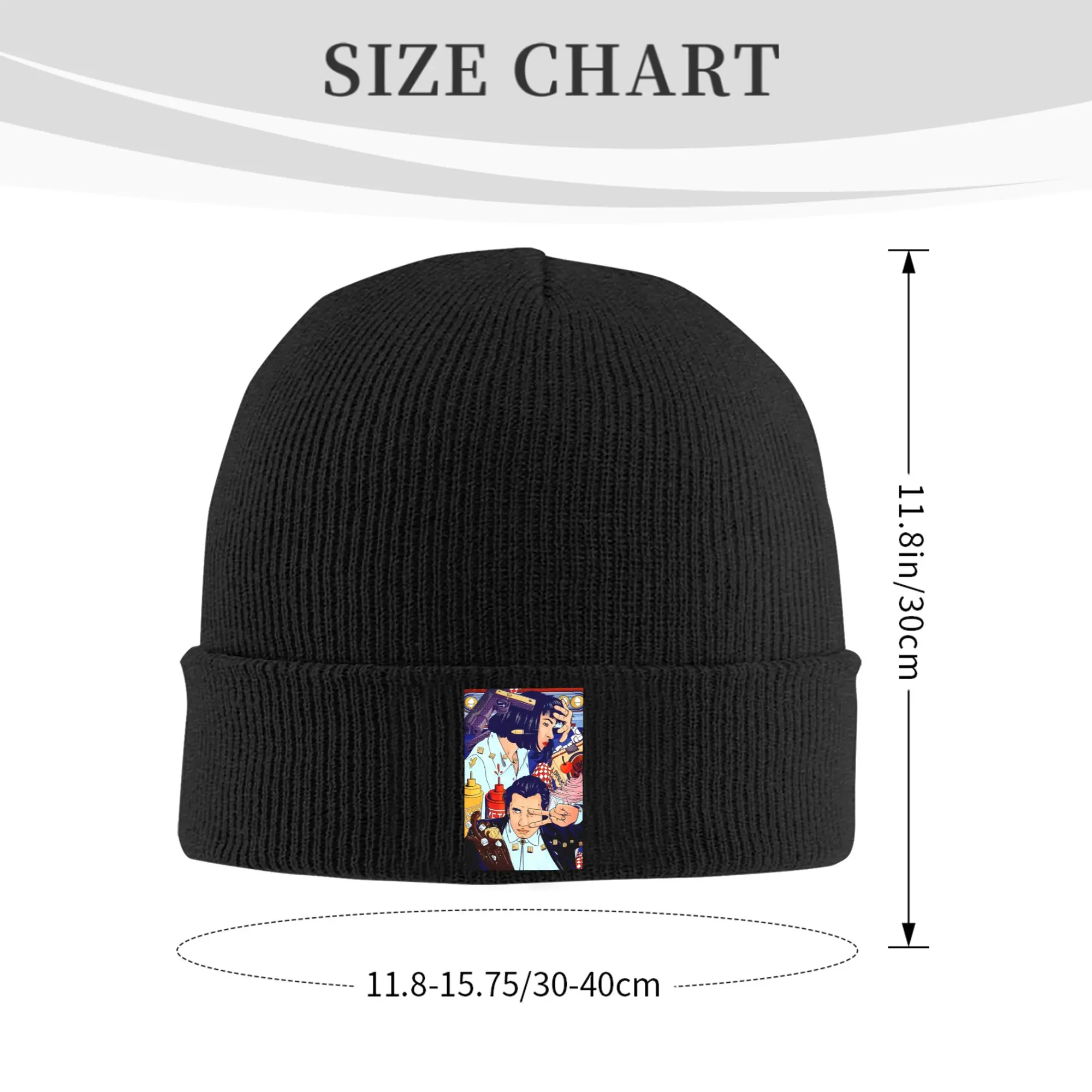 Comics P-Pulps F-Fictions Bonnet Hat Fashion Knitting Hats Men Women Unisex Adult Timeless  Warm Winter Skullies Beanies Caps
