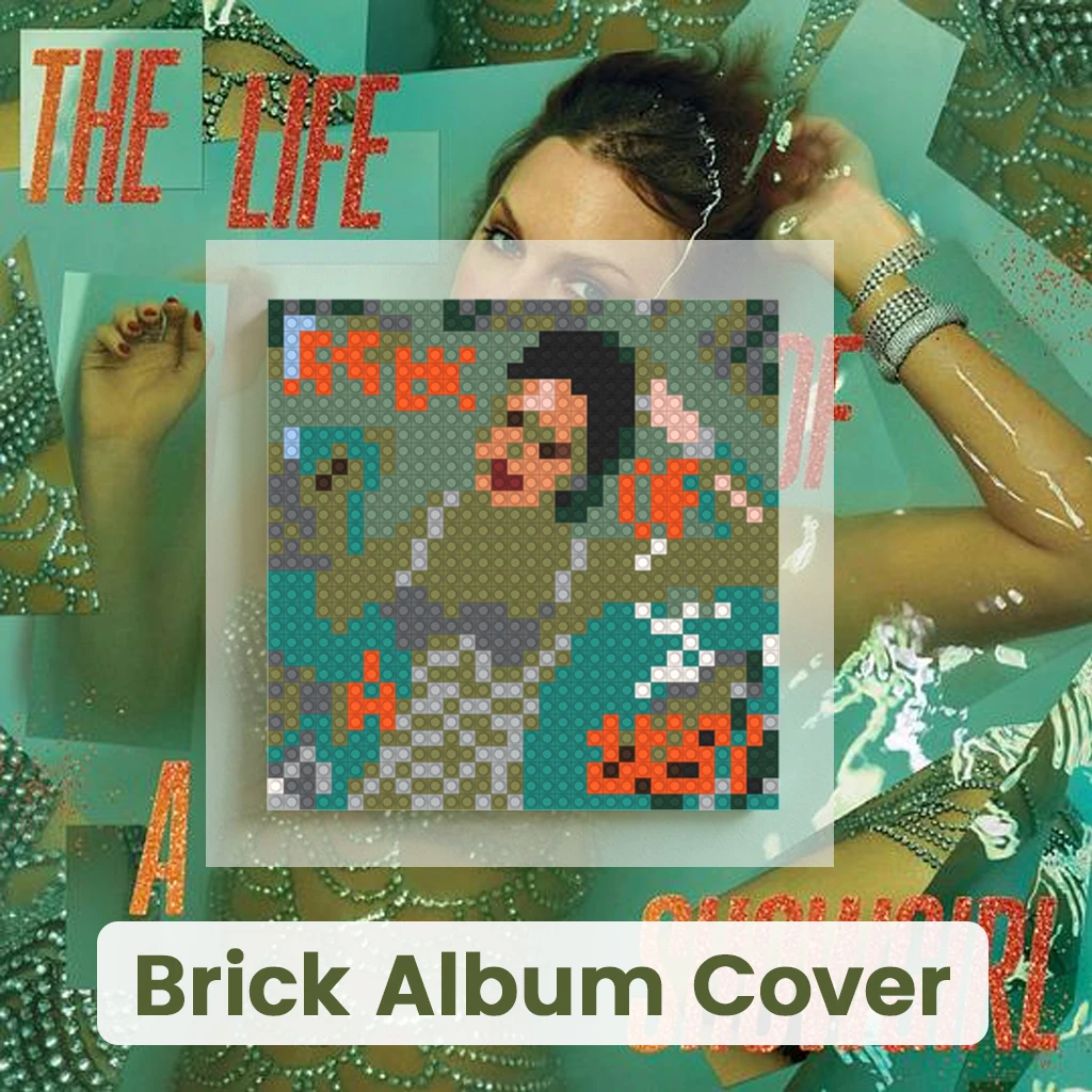 Mosaico de la Portada del Álbum de Taylor Swift, Ladrillos de Construcción MOC, Pintura de Píxeles, Póster Artístico DIY, Decoración para Colgar en la Pared del Hogar, Regalo Musical para Fans de la Cantante Pop