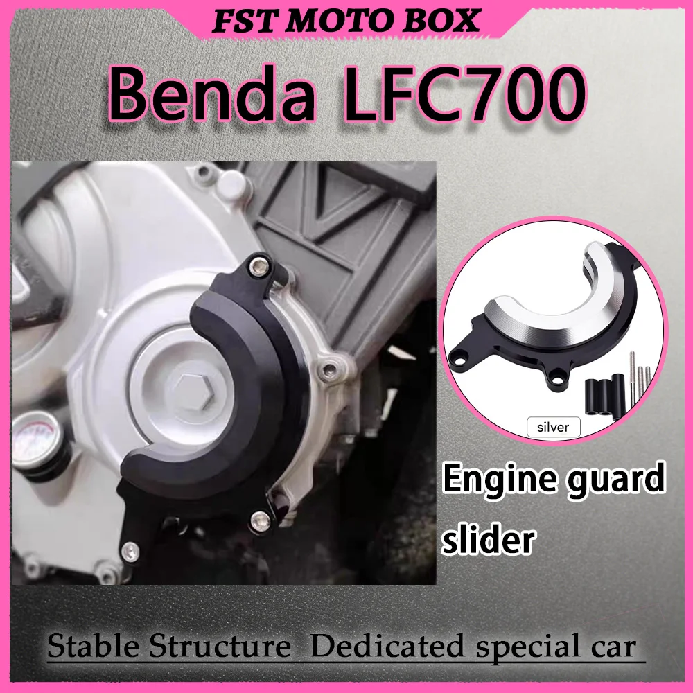 FOR Benda LFC700 CNC Aluminum Engine Crash Sliders with Built-in Flame-Retardant Heat-Insulating Liner for Enhanced Surface