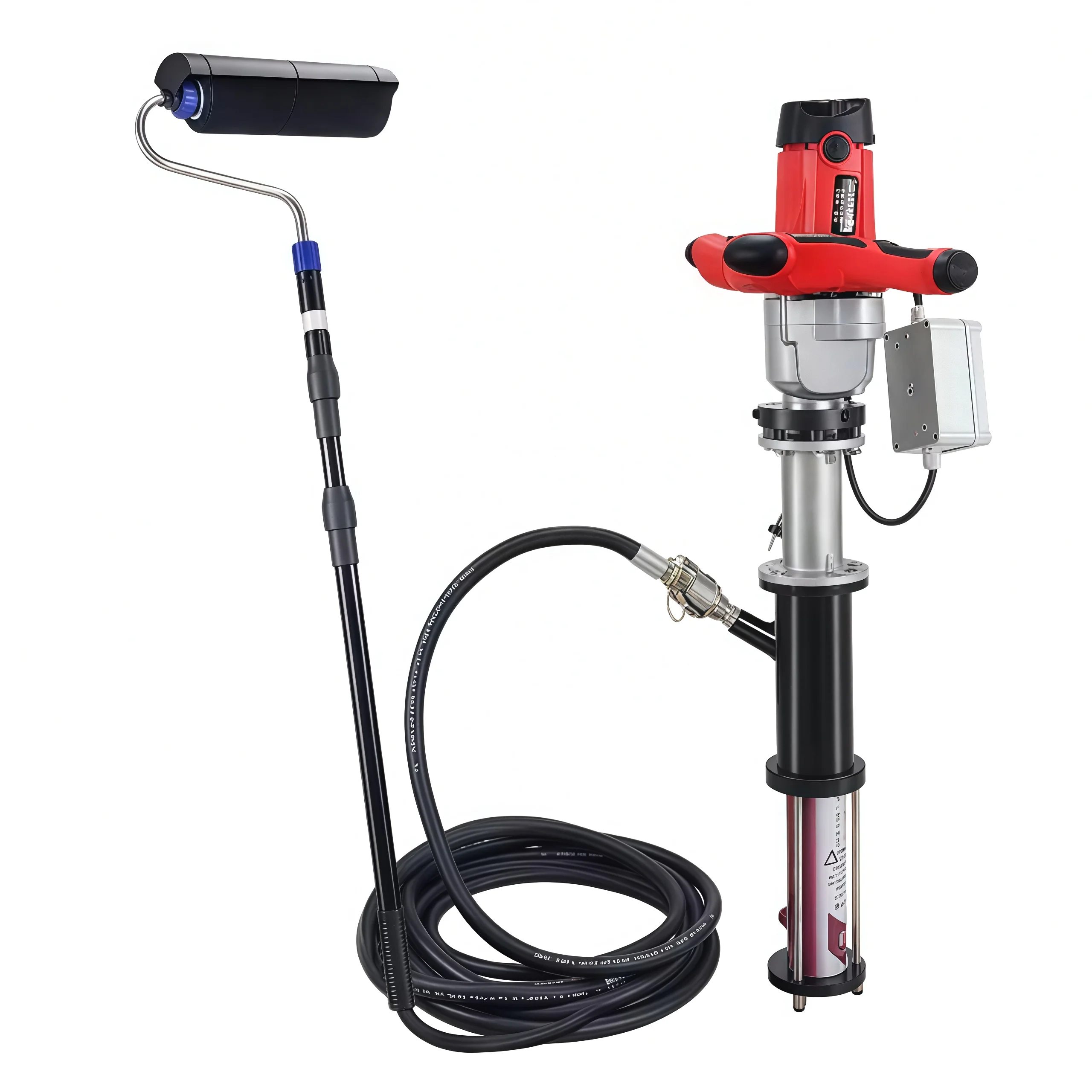 Portable 1800W Electric Putty Sprayer Roller Coater Grouting Pump Machine for Wall Decoration Waterproof Material Spraying