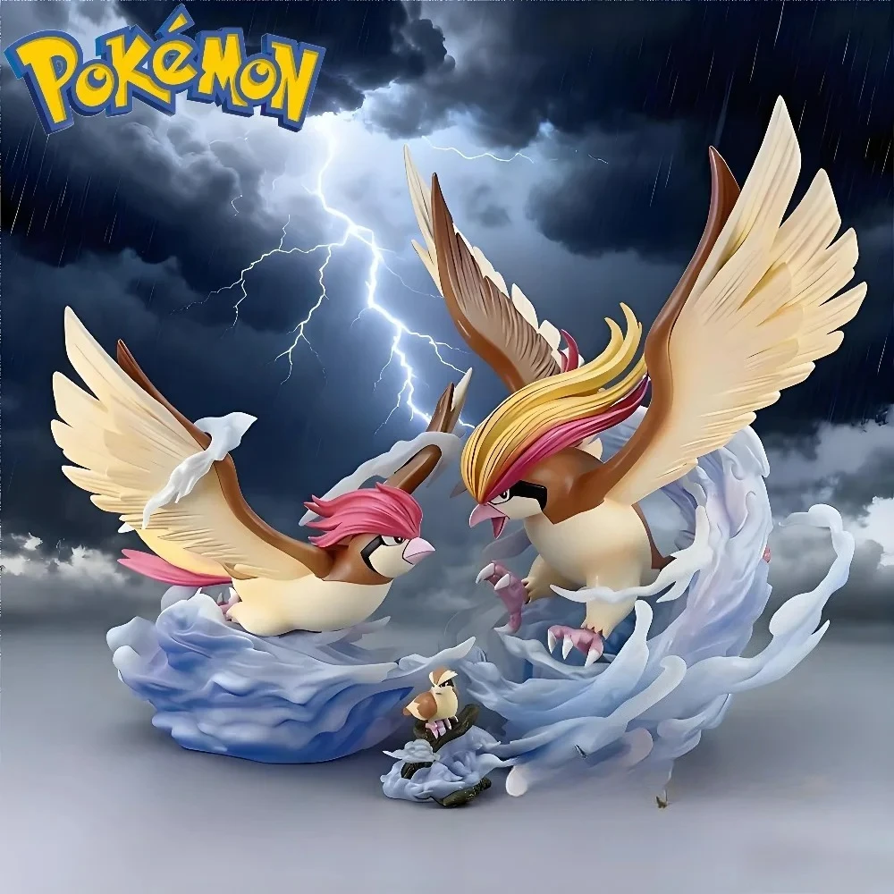 Aktuelle 1/20 Pidgeot Pidgey Anime-Figuren Pidgeotto Figurine PVC-Statue Sammlerstück Raumdekoration Modell Spielzeug Geschenke