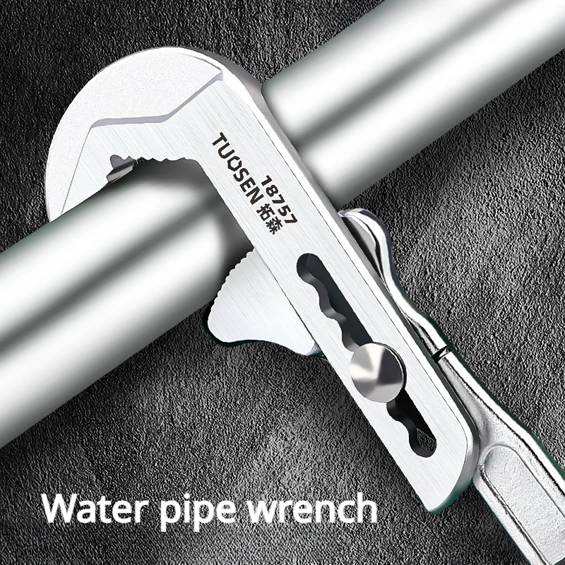 Imagem -02 - Universal Ajustável Multifuncional Banheira Wrench Water Pipe Wrench Banheiro Torneira Encanador Ferramenta Manual de Manutenção 1460 mm