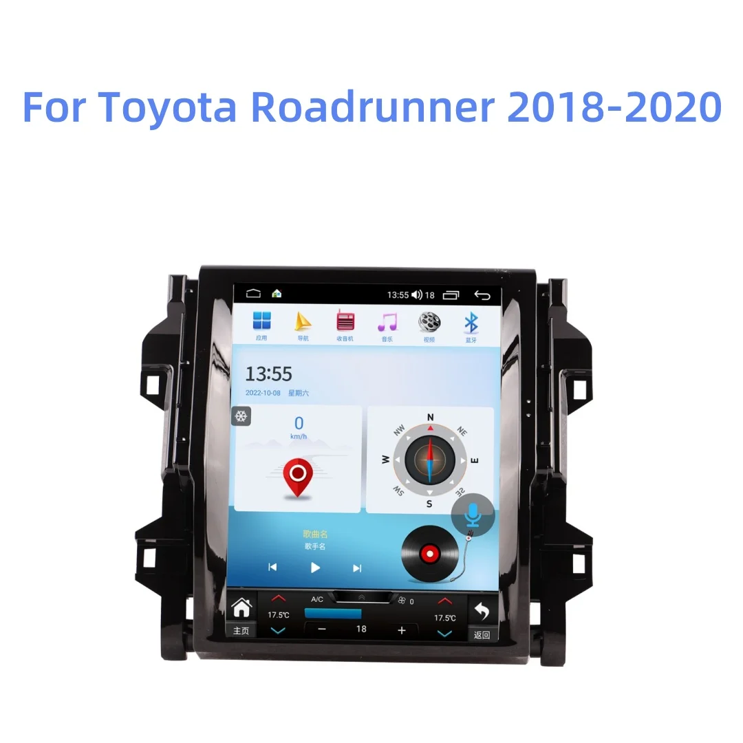 

Android Tesla Screen For Toyota Roadrunner 2018-2020 Car GPS Navigation Auto Stereo Head Unit Multimedia Player Radio Navi Tape