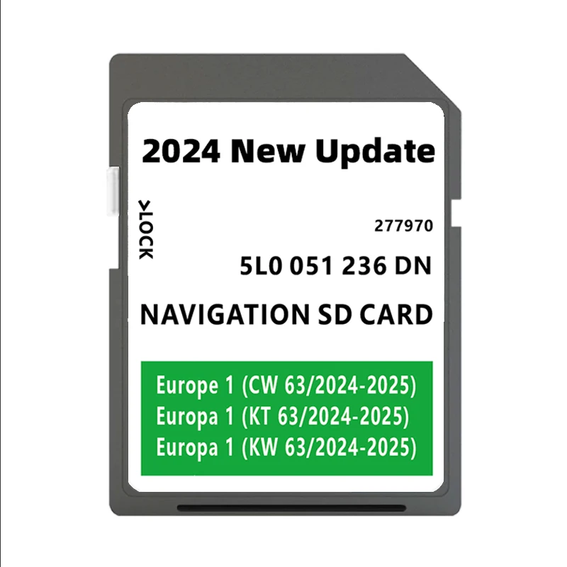 

for Skoda Amundsen 2 Sat Nav SD Card 32GB Europe UK 5L0051236DN 2024-2025 Navigation Maps