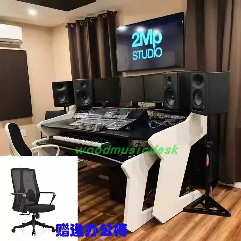 Solid Wood Music Production Desk Recording Studio MIDI Keyboard Stand Electric Piano Keyboard Workstation