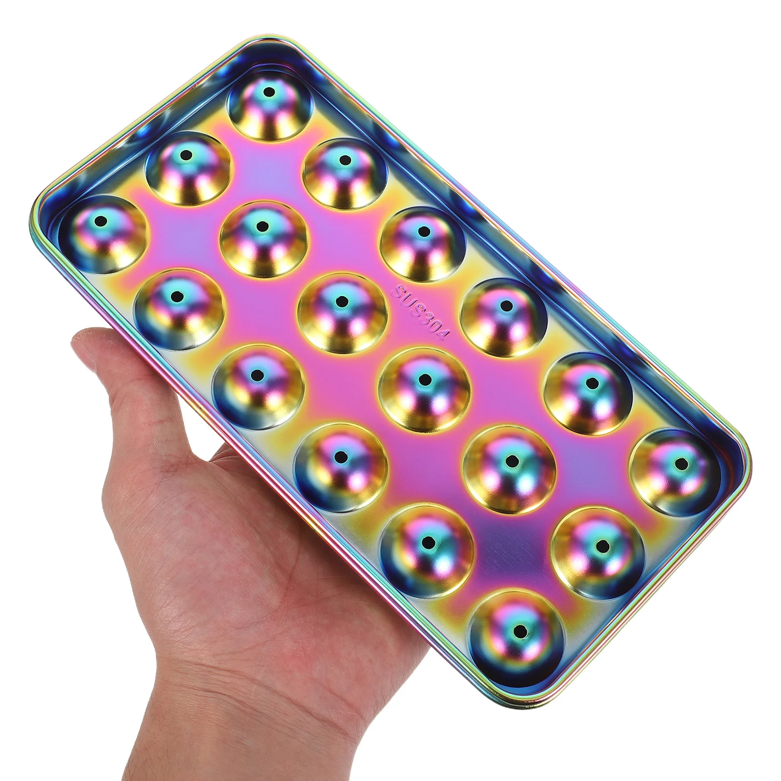 

Stainless Steel Ice Cube Mold 18 Cavity Stackable Freezer Tray For Ice Balls Cocktails Breastmilk Soup Baby