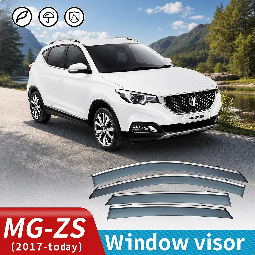 

For MG ZS EZS 2017-2025 Car Window Visor Rain Sun Shade Awning Shield Auto Accessories