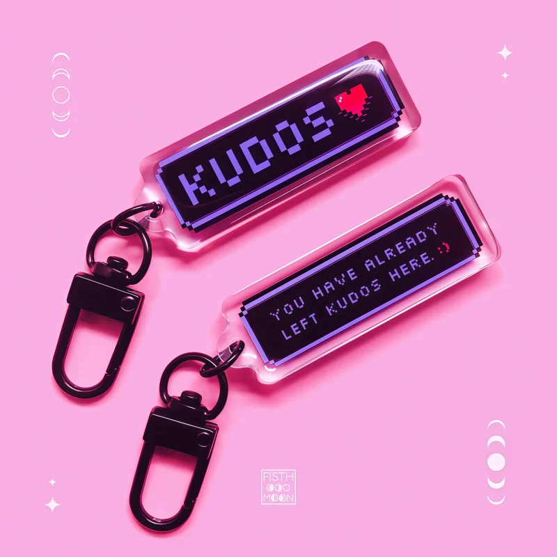 AO3 Ku dos Reversible Acrylic - Retro Gaming Keychain ulasan dan harga