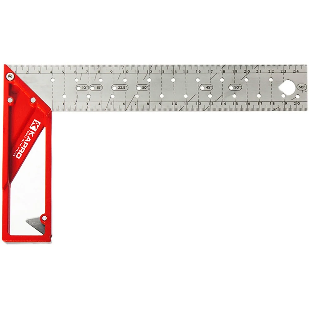 Kapro 25/30/40cm Stainless Steel Joiner Swanson Metal Square Angle Marking Right Ruler Try Carpenter Square For Woodworker