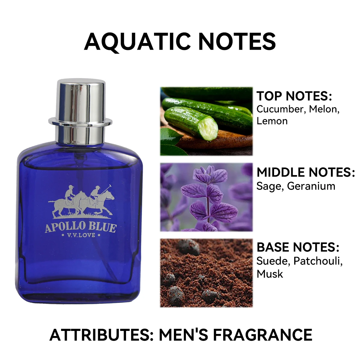 Apollo Men\'s Cologne 1.01oz, Aquatic Notes, Long-Lasting Alcoholic Spray Cologne for Him, Men\'s perfumes