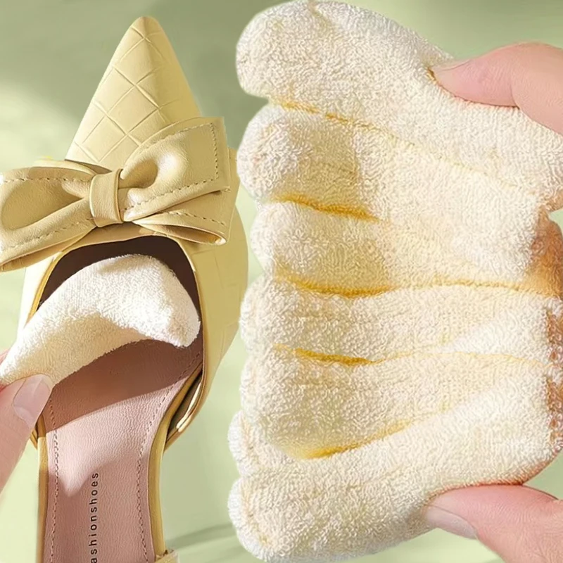 

Women's Antiwear Sponge Forefoot Insert High Heel Toe Plug Filler Pain Relief Insoles Adjustable Reduce Shoe Size Cushion Pads